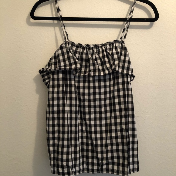 Gingham Ruffle Top - Picture 1 of 3